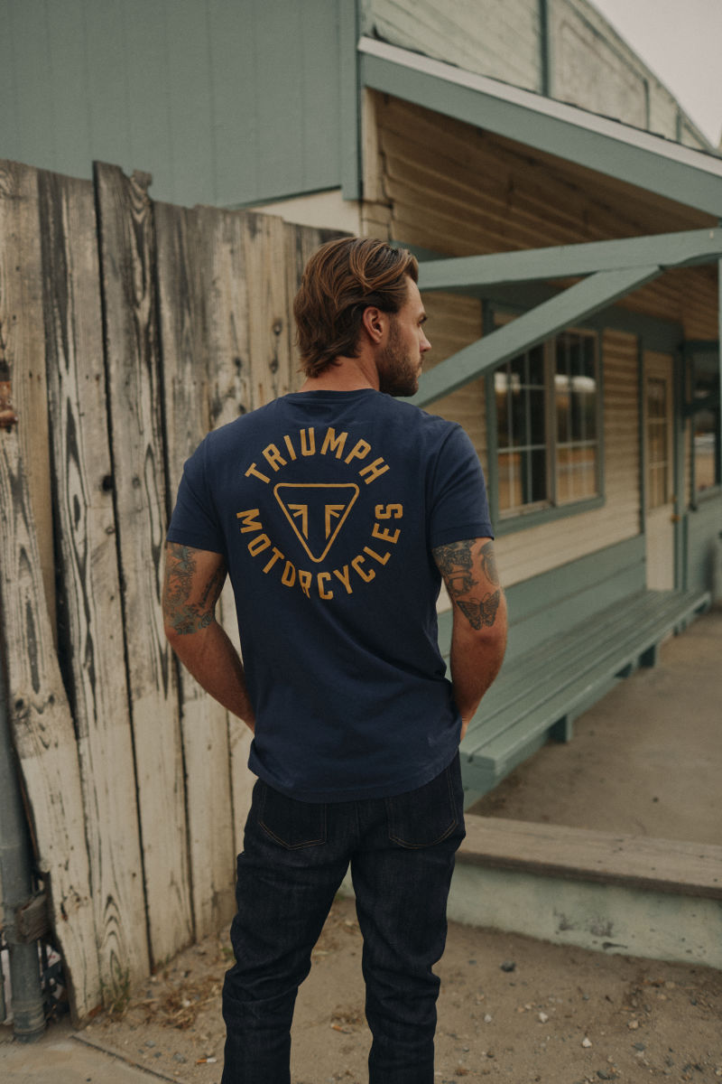 Newlyn Ring Logo T shirt in Black Casual Clothing